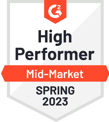 G2 High Performer Mid-Market Spring 2023