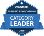 training and onboarding crozdesk award badge