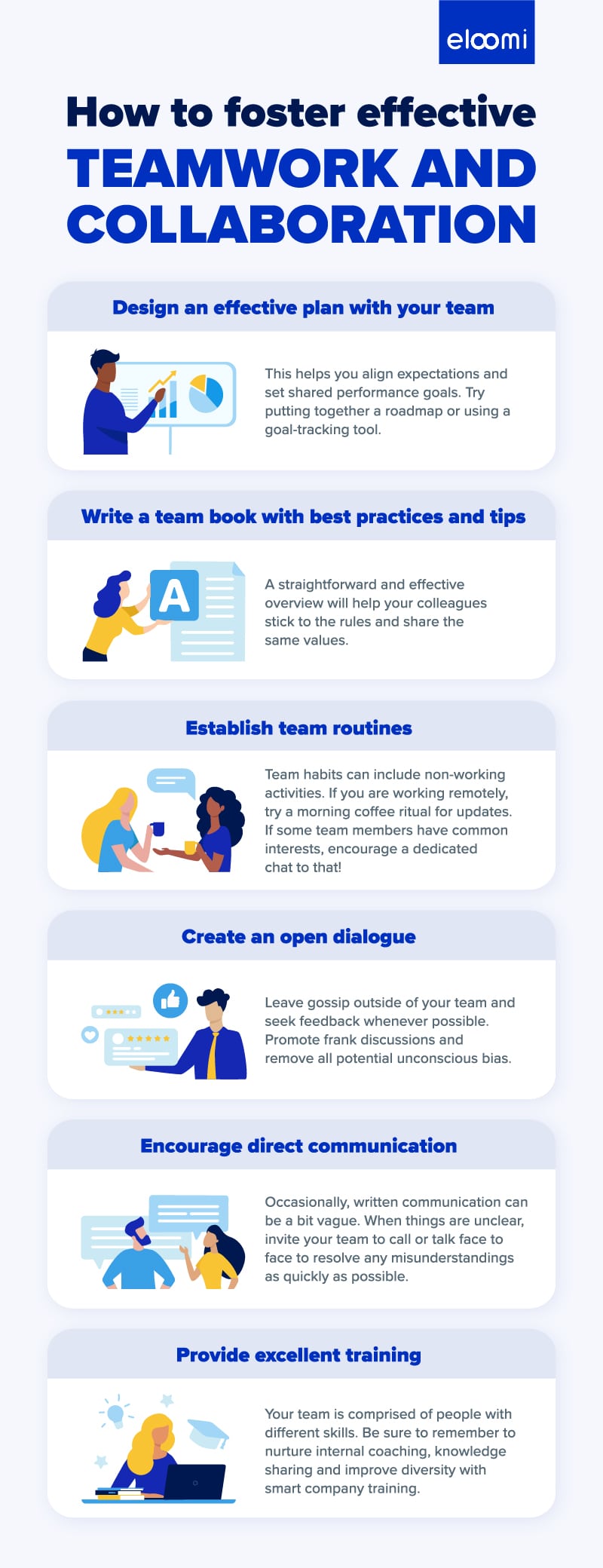 teamwork and collaboration infographic