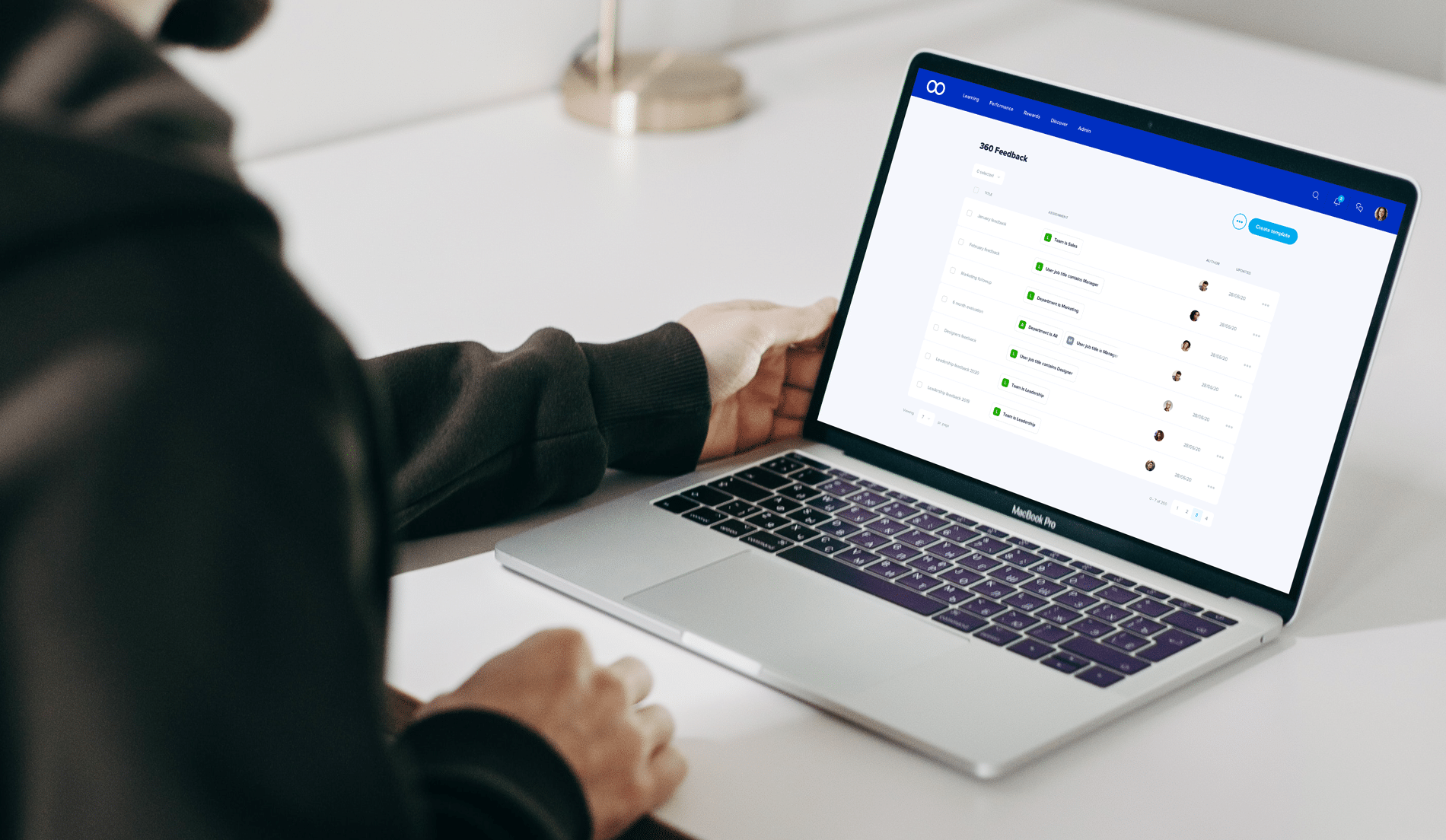 eloomi 360 feedback onboarding process
