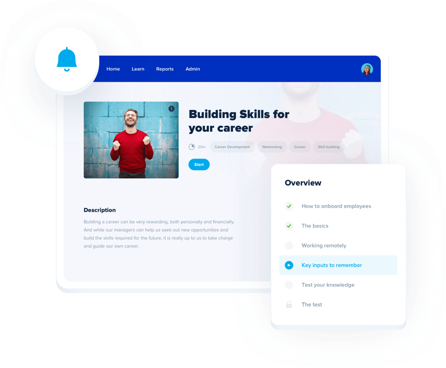 building skills for your career course in eloomi platform