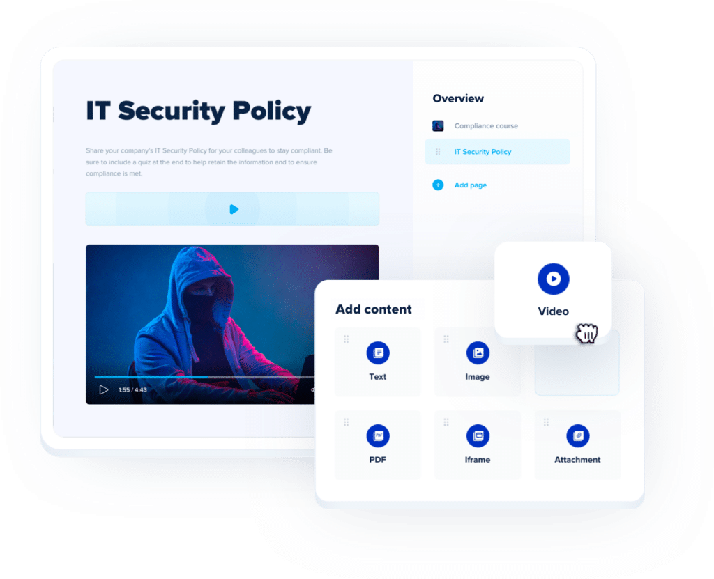 IT security policy course in eloomi platform